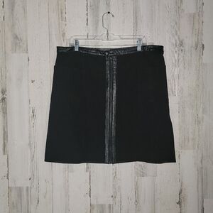 🧡NWT Joe Fresh Plus Size A Line Faux Leather Skirt